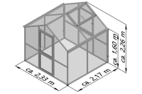 Gewächshaus 16 mm Iris ll